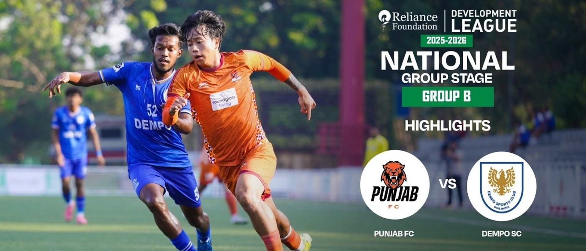 Punjab FC 2-0 Dempo SC | Highlights | RFDL National Group Stage (Group B)