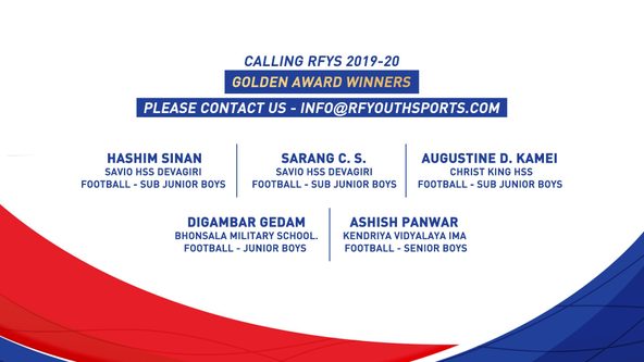 Calling RFYS 2019-20 golden award winners