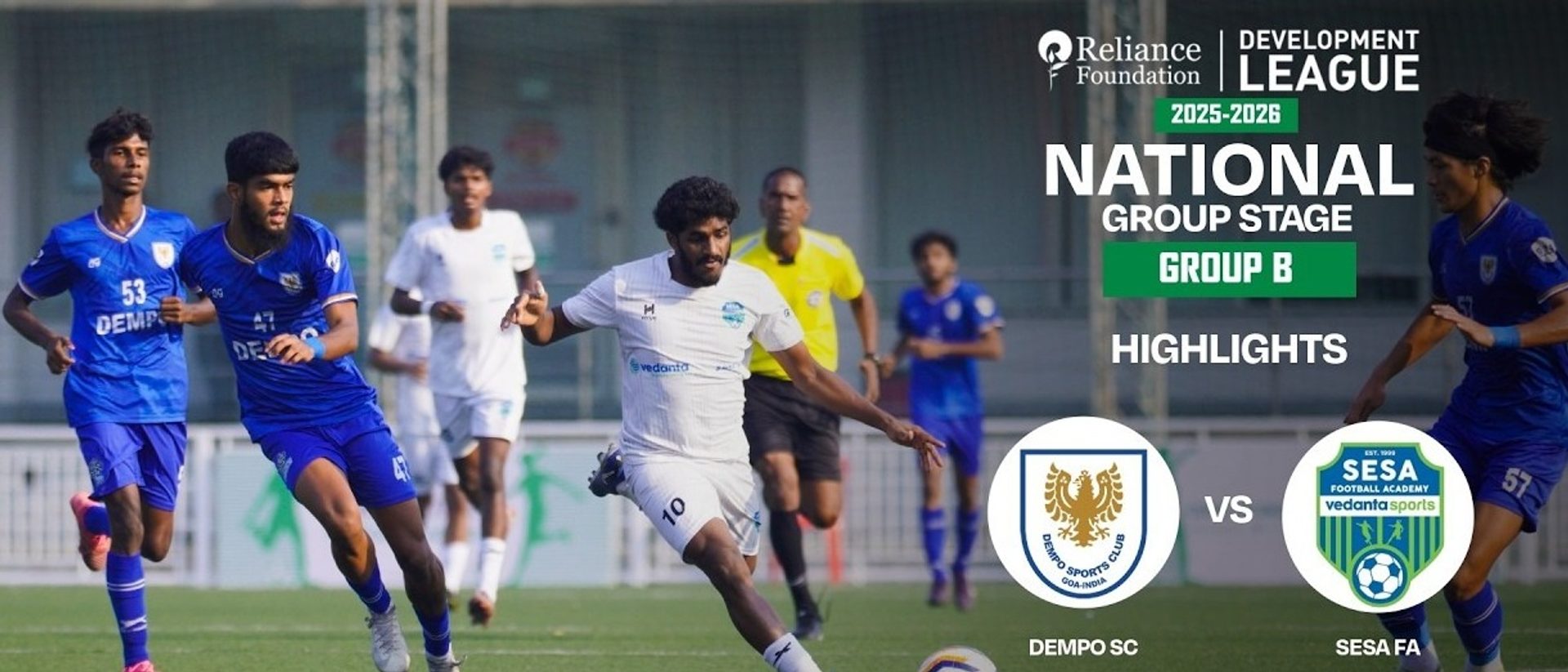 Dempo SC 2-0 Sesa FA | Highlights | RFDL National Group Stage (Group B)