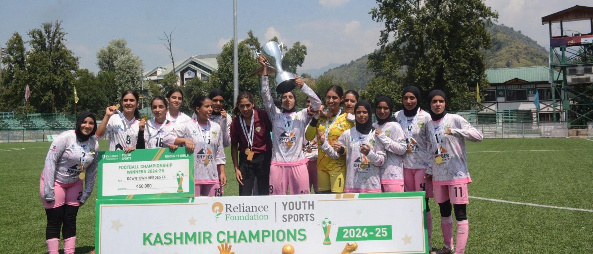 Reliance Foundation’s Kashmir U19 Girls' Football Tournament Concludes with a Thrilling Finale