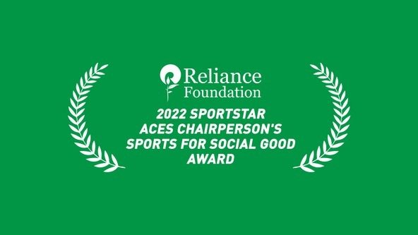 Reliance Foundation wins the 2022 Sportstar Aces Chairperson's Sports for Social Good Award!